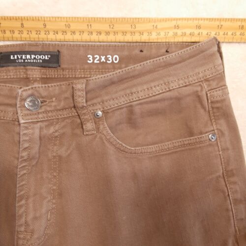 Liverpool Herren Relaxed Straight Jeans Gr.32x30/Braun/Denim/Baumwolle Elasthan Mischung - Bild 9 von 14