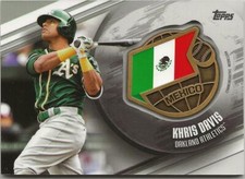 2020 Topps Series 1 KHRIS DAVIS Global Game Medallion Athletics #GGM-KD Mexico
