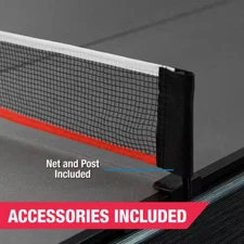 Table Tennis Conversion Top Foldable Tabletop Classic Game Storage New 4 Piece