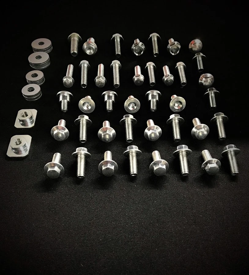 Kit de sujeción Yamaha TTR WR 125 200 225 230 250 62 piezas cuadro de motor guardabarros Foto 3 de 4