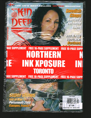 Skin Deep Magazine November 2000 UK NEW SEALED Tattoo Skin Art Northern Exposure