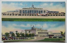 Washington DC Airport Terminal Postcard 1952 District of Columbia