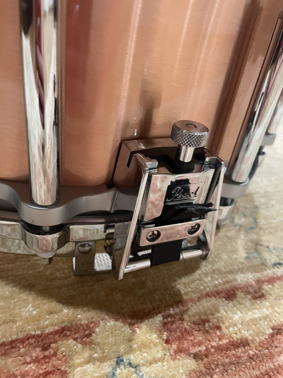 Pearl Free Floating Copper Snare Drum 14 X 6.5 Excellent Condition