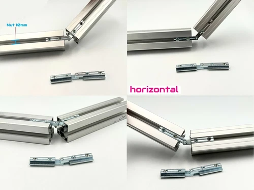PV Solar Alu Profile Verbinder 10mm Nut Winkel drehbar / vertikal / horizontal - Bild 13 von 18