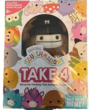 Collectible Squishmallows Take 4 Card Game + Benny The Bigfoot Plush - Brand NEW