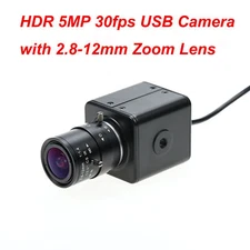 HDR WDR 5MP USB Case Camera HD 2592x1944 30FPS With 2.8-12mm Varifocal CS Lens