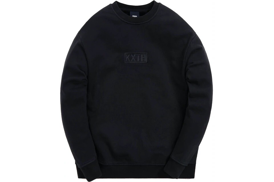 KITH Box Logo Sweatshirt KXTH Black Size XL | eBay KITH Box Logo Sweatshirt KXTH Black Size XL | eBay
