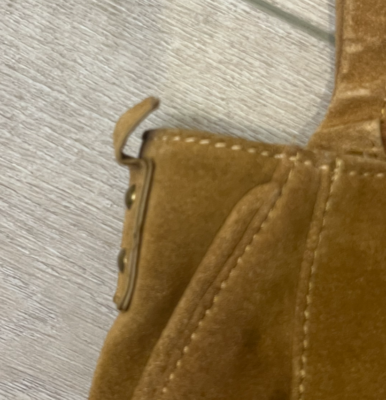 FREE PEOPLE BROWN CAMILLA CONVERTIBLE SUEDE LEATHER SHOULDER  display picture 1
