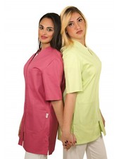 Casacca grembiule Lavoro camice Donna Parrucchiera Estetista Alimentari Maestra