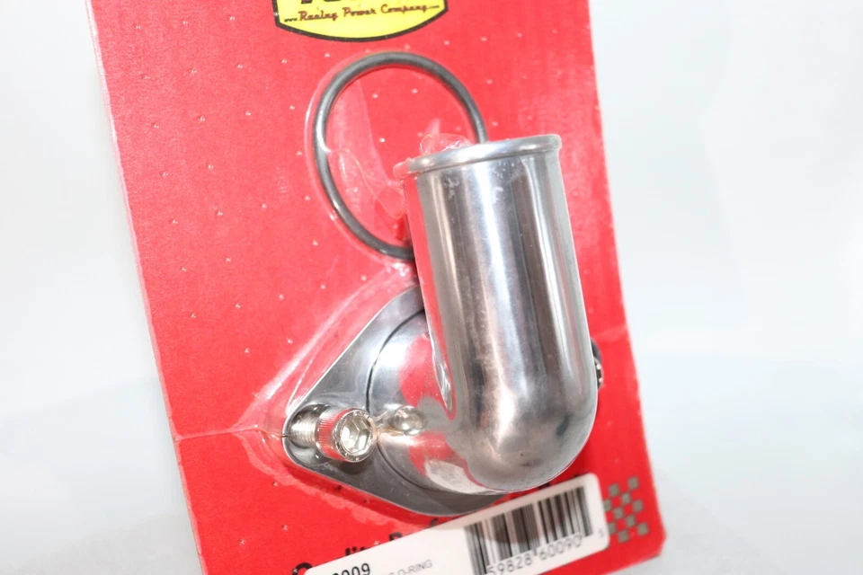 RPC R6009 Water Neck Polished Aluminum Swivel O-Ring Chevy SBC, BBC, 283-350 Foto 3 de 4