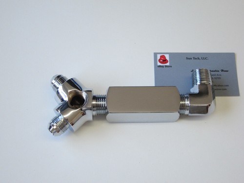 Lowrider Hydraulics 1/2" Y block & check valve kit, steel, chrome, elegant, neat - Bild 14 von 14