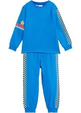 Kinder Astronautenanzug Gr. 152/158 Blau Bedruckt Jogginganzug Haus-Anzug Neu