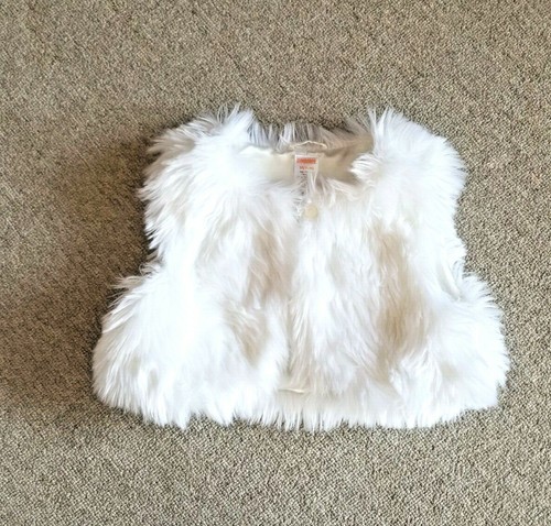 GYMBOREE White FUR SHRUG Sweater 