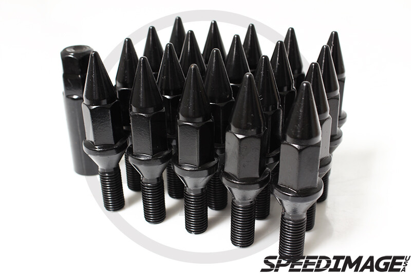 Z RACING 28mm Blue LUG BOLTS 14X1.25MM FOR BMW 3-SERIES 4-SERIES CONE SEAT