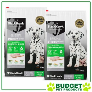 black hawk dog food chicken and rice