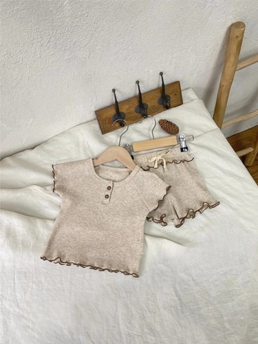 girls' short sleeved summer style baby short sleeved T-shirt+shorts 2piece set - Bild 4 von 24