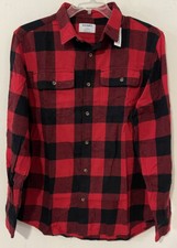 Old Navy Mens Large Tall Plaid Button-Up Long-Sleeve Flannel Shirt NWT A4883