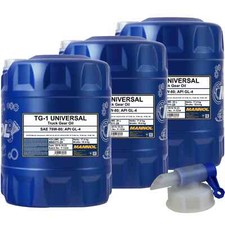 3x MANNOL 20 Liter 8111 TG-1 Universal 75W-80 Handschaltgetriebeöl API GL-4