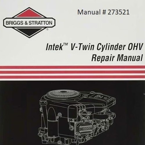 Service Manual for Briggs and Stratton Intek V-Twin Cylinder OHV On memory stick - 第 1/1 張圖片
