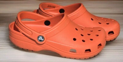 Crocs Classic Clogs Adult Unisex m5/w7 Tangerine Orange Slip-ons Shoes 10001-817