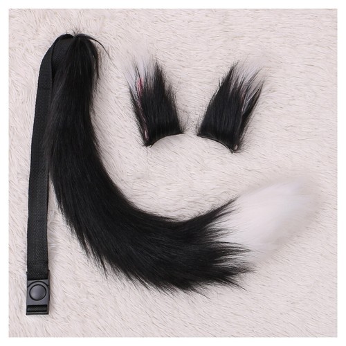 Fox Ears Tail Set Spice And Wolf Holo Plush Anime Cosplay Props Cosplay Pink New - Picture 23 of 40