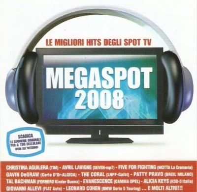 MEGASPOT 2008 - CD 20 titres (tracklist photo 2) - Sony/BMG - Durée : 61'25''. - Photo 1/3