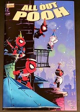 All Out Pooh Poohverse Spiderverse Homage New Year's Variant # /M Marat comic cover
