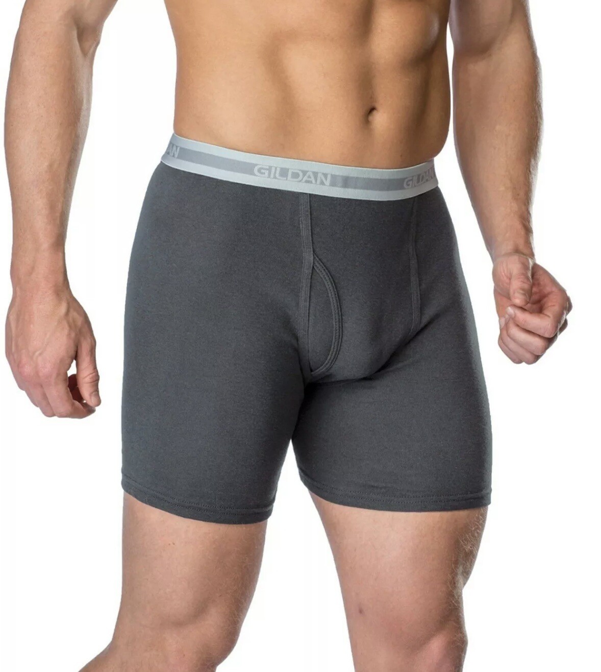 NEW 4-Pk Gildan Men's Premium Comfort Boxer Briefs, 2XL Multicolor