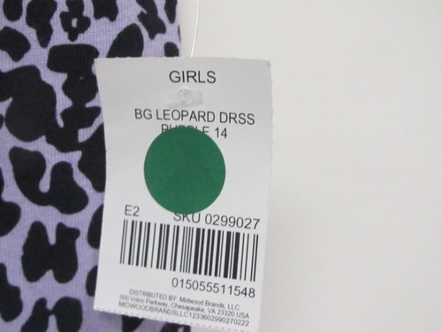 NEW Pink velvet size Medium 10/12 short sleeve leopard print dress girls - Picture 2 of 5