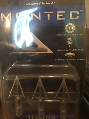 Montec Designed To Hunt -1pk of 3 100 Grain Archery/Hunting Blades-NEW-SHIP 24HR
