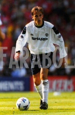 Altes Pressefoto Manchester United Neville 99/00 Druck 25X18 Cm