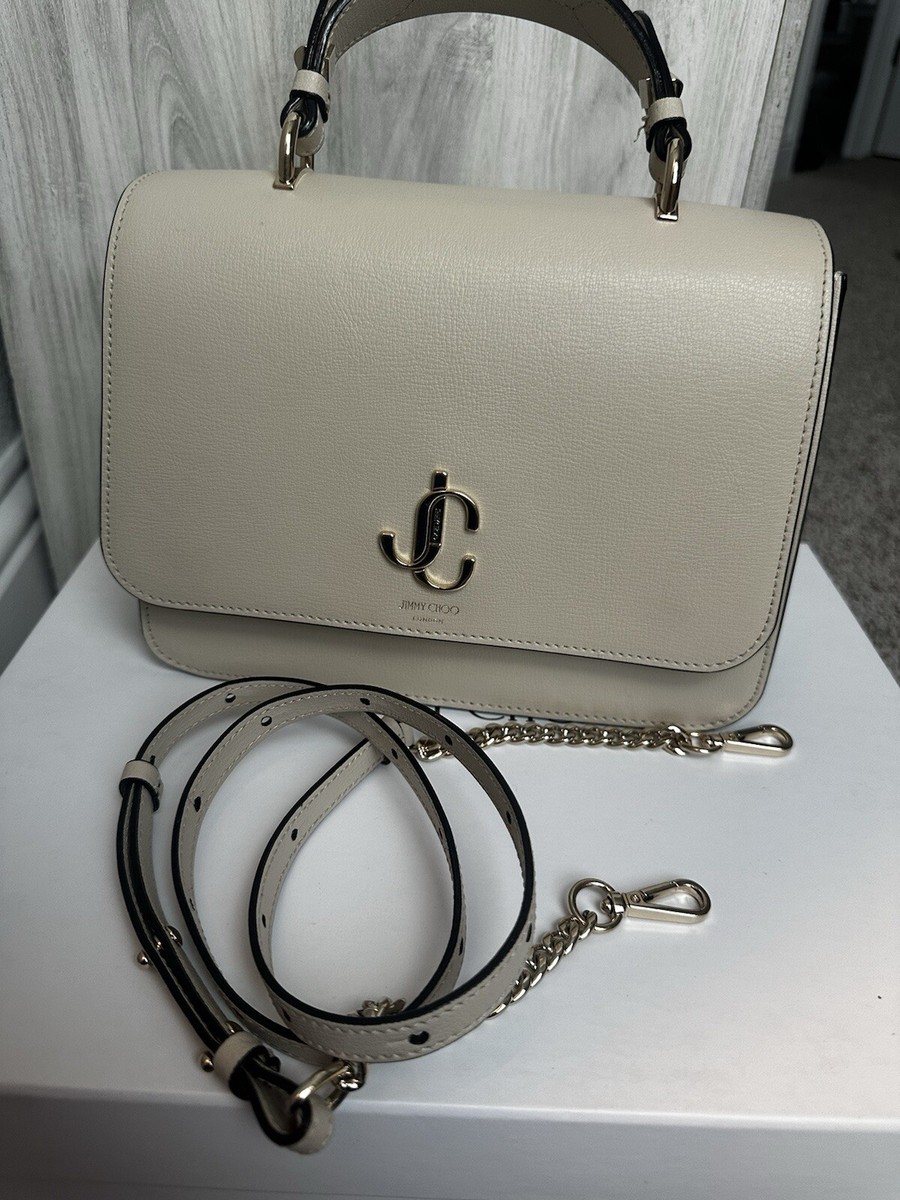 NWT Jimmy Choo JC Top Handle Light Grainy Leather Crossbody - Main Image
