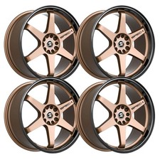Set-4 Spec-1 Spt-33 15x9 4x1004x114.3 15mm Bronze Black Wheels Rims 15 Inch