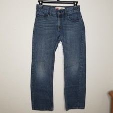 Boys Levis 505 Blue Jeans Size 12 Regular 26 x 26 Denim Youth Pants