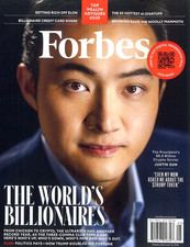FORBES MAGAZINE APR/MAY 2025 | JUSTIN SUN | THE WORLD'S BILLIONAIRES