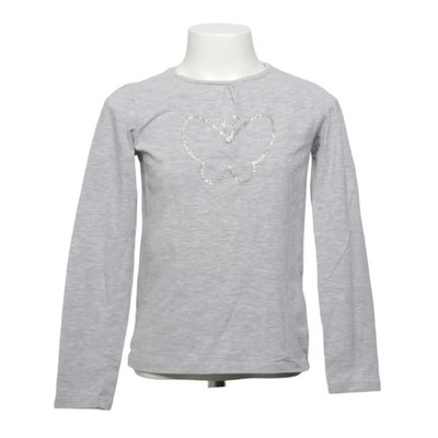 Vertbaudet, Langarmshirt, Größe: 128, Grau, Baumwolle/Elasthan/Viskose #KO8