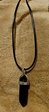 CHAKRA CRYSTAL OBSIDIAN HEALING POINT PENDANT REIKI POINT NECKLACES