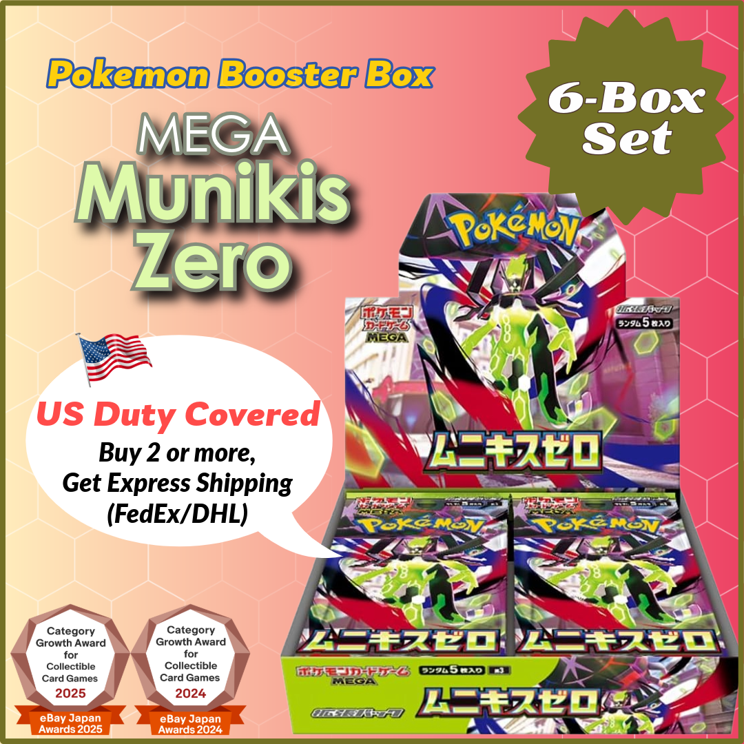 Pokemon Card Game MEGA Munikis Zero Booster Box 6 Box Set Japanese