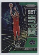 2021 Panini Prizm WNBA Get Hyped Green Prizm Elena Delle Donne #13 0y59