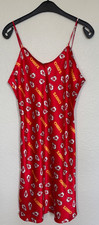 Kansas City Chiefs NFL Slip Dress Womens Medium Red Allover Logo NWT