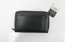 Julia Buxton RFID Heiress Double Zip-Around Leather Wallet Black