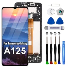 LCD Touch Screen Replacement Digitizer For Samsung Galaxy A12 SM-A125U+ Frame