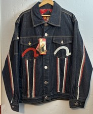 RARE Vintage Y2K Evisu Jeans Jean Jacket Gunm...