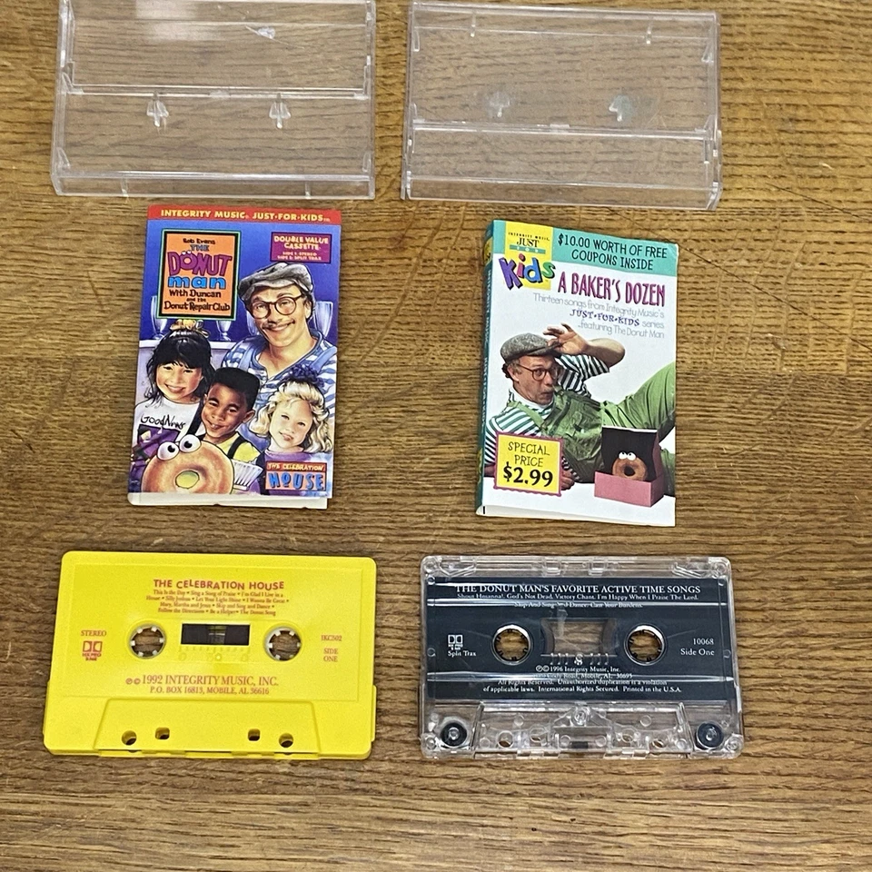 Bob Evans The Donut Man Lot (6) VHS & Cassette Barnyard Fun Zoo Quiet Time Kids - Image 4 of 4