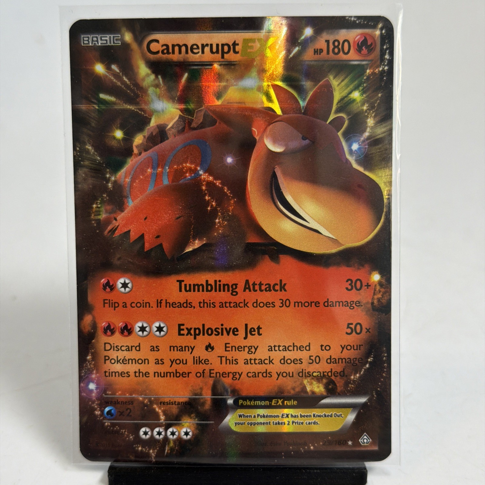 Camerupt EX 29/160 Ultra Rare XY Primal Clash Pokemon Card NM