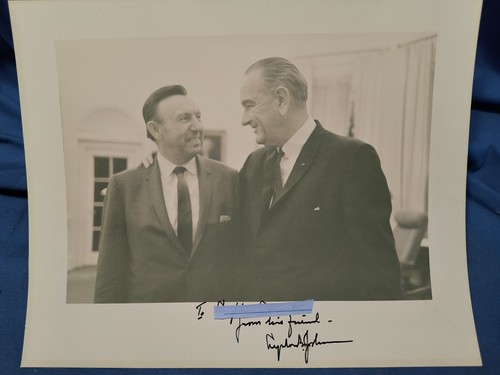Lyndon Johnson Signed Photo Texas Attorney Legislature 13.5x10.75" ORIGINAL