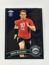 2011 Topps Chrome #86 Greg McElroy New York Jets RC Alabama Rookie Card. rookie card picture