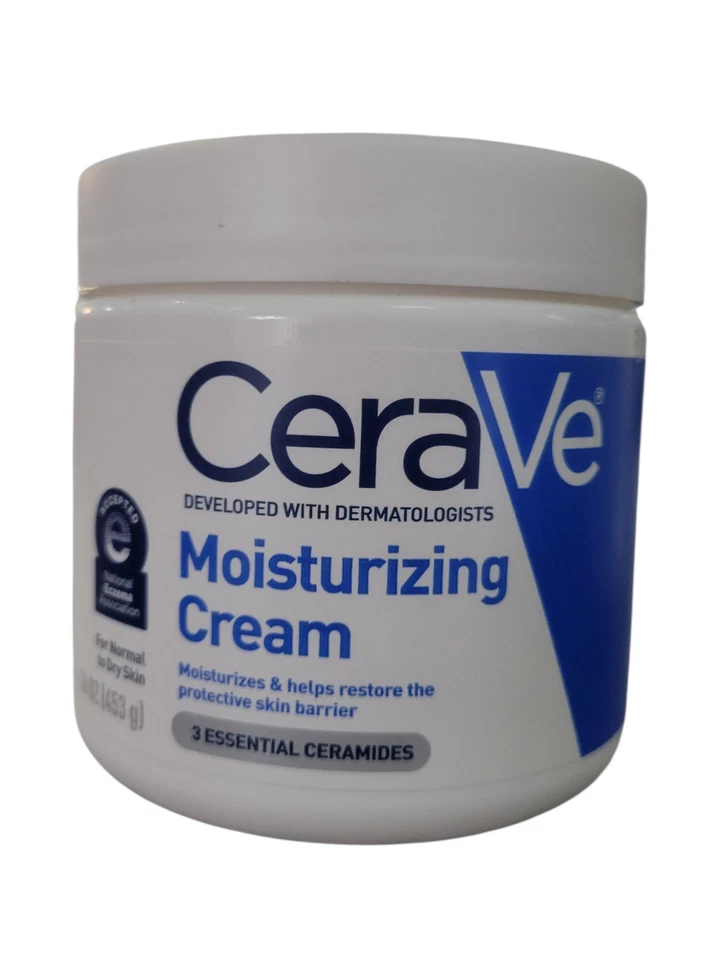 Pack of 2 CeraVe Moisturizing Cream For Normal to Dry Skin 16 oz Jar - Image 2 of 4