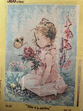 Seg De Paris 45x60 Cm Printed Needlepoint Tapestry Canvas Only Elise