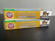 Lot Of 2 Arm  Hammer Complete Care Dental Kits Adult Dogs Mint  Charcoal New